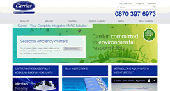 Desktop Screenshot of carrieraircon.co.uk
