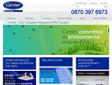 Tablet Screenshot of carrieraircon.co.uk